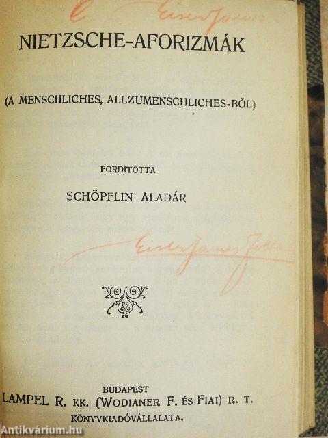 Elmult időkből/Nietzsche-aforizmák/Paraenezisek és maximák/Római élet Cicero korában I-II.