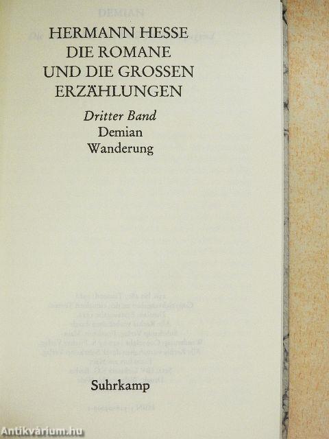 Die Romane und die grossen Erzählungen 1-8.