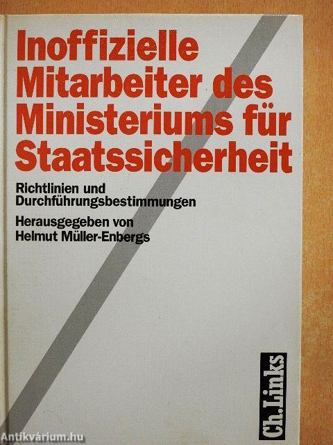 Inoffizielle Mitarbeiter des Ministeriums für Staatssicherheit
