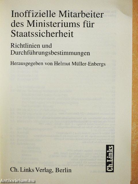 Inoffizielle Mitarbeiter des Ministeriums für Staatssicherheit