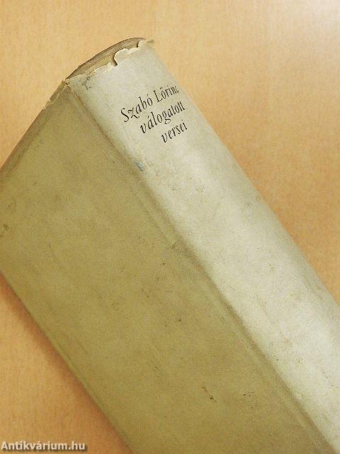 Szabó Lőrinc válogatott versei