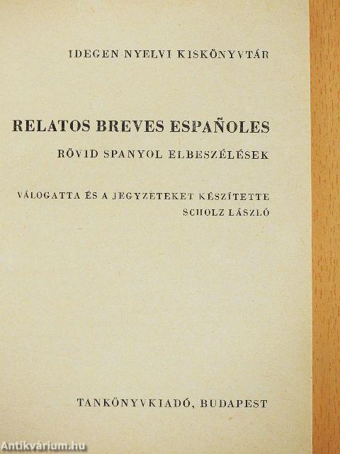 Relatos Breves Espanoles