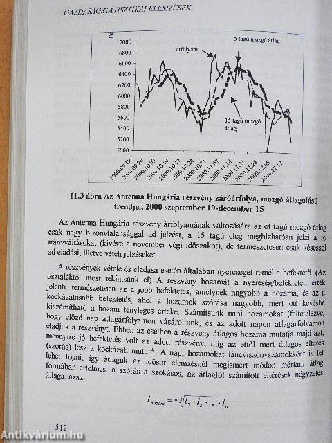 Statisztikai módszerek és alkalmazásuk a gazdasági, üzleti elemzésekben