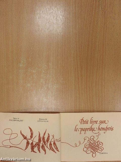 Petit livre sur le paprika hongrois