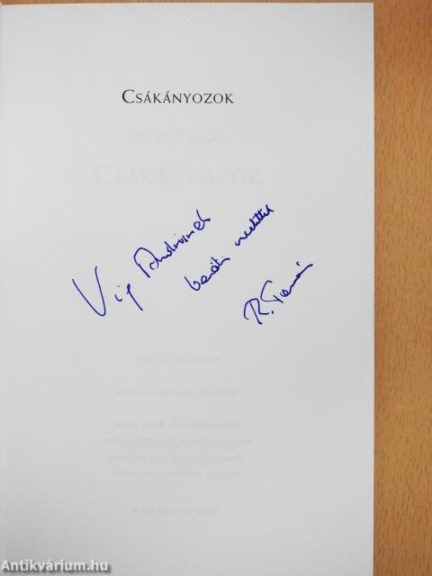 Csákányozok (dedikált példány)