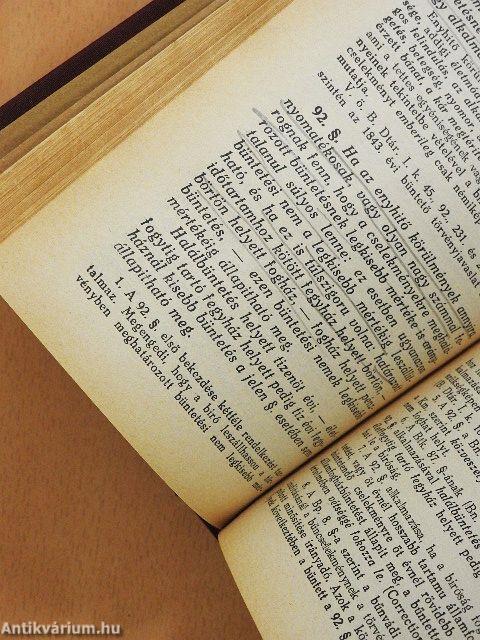 Büntető jogszabályaink gyüjteménye