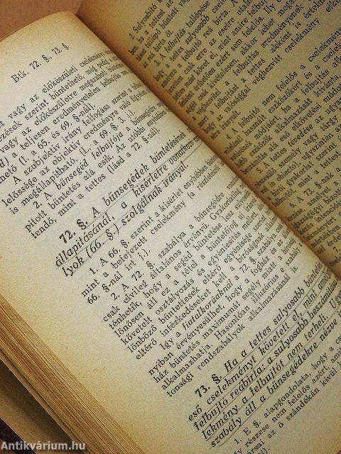 Büntető jogszabályaink gyüjteménye