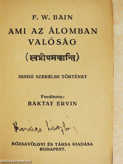 Ami az álomban valóság