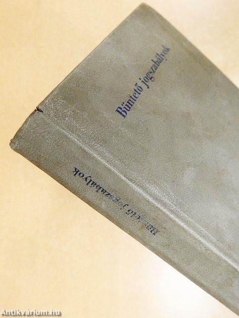 Büntető jogszabályok