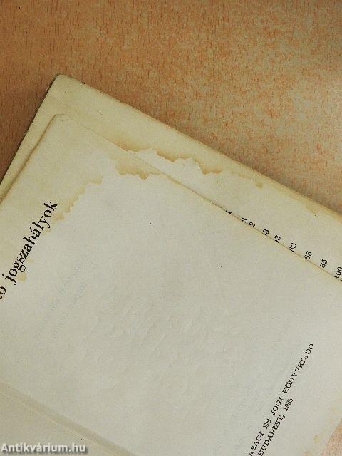 Büntető jogszabályok