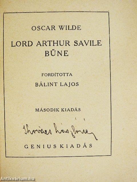 Lord Arthur Savile bűne