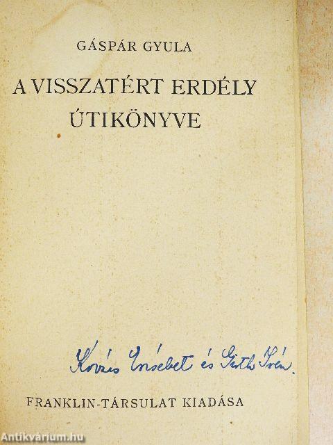 A visszatért Erdély útikönyve