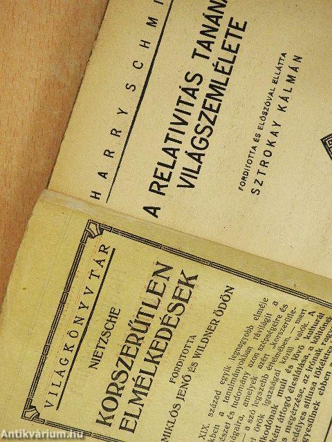 A relativitás tanának világszemlélete