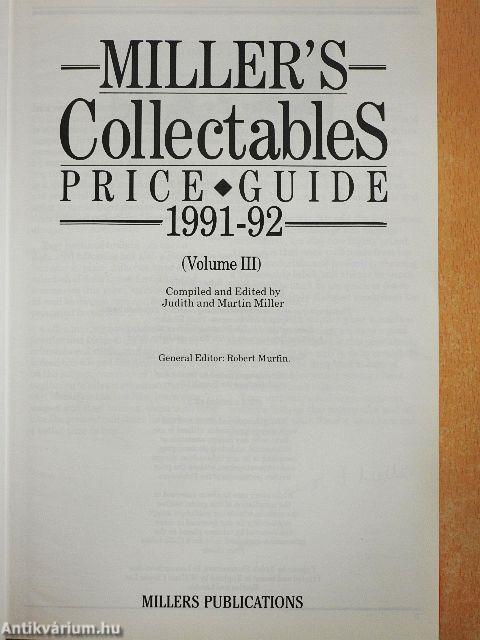 Miller's Collectables Price Guide 1991-92