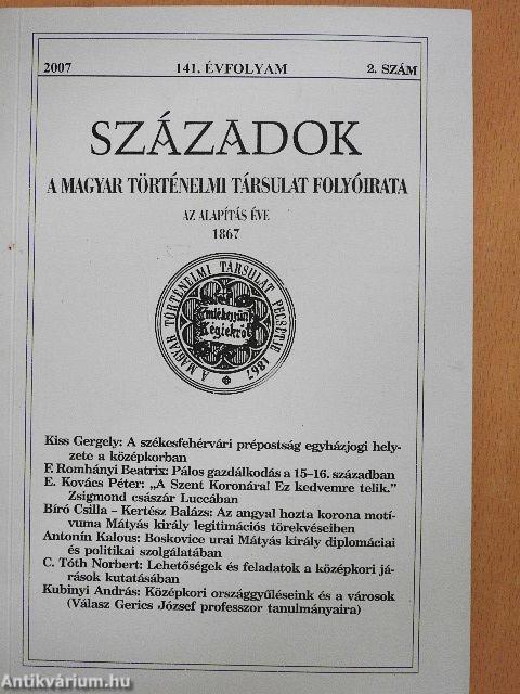 Századok 2007/2.