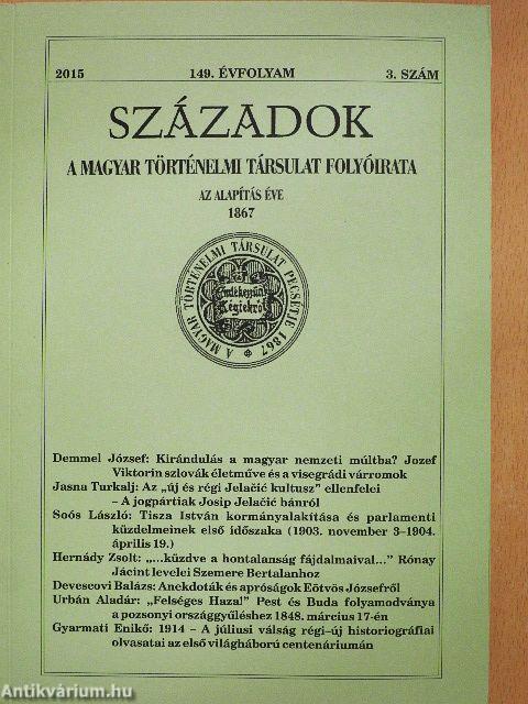 Századok 2015/3.