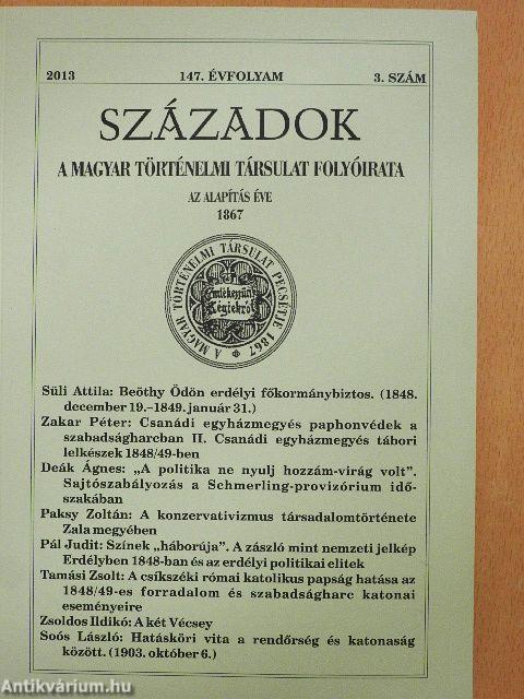 Századok 2013/3.