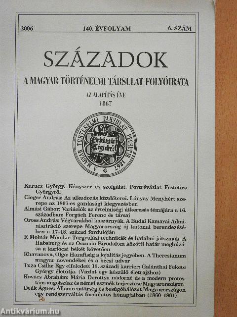 Századok 2006/6.