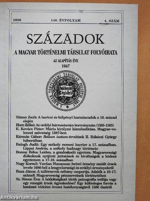 Századok 2006/4.