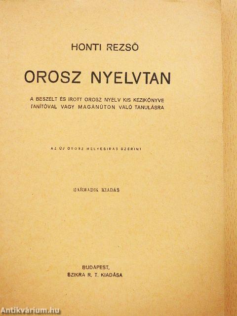 Orosz nyelvtan
