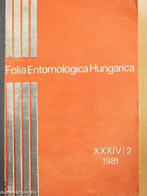 Folia Entomologica Hungarica 2/1981.