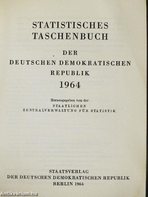 Statistisches Taschenbuch der Deutschen Demokratischen Republik 1964
