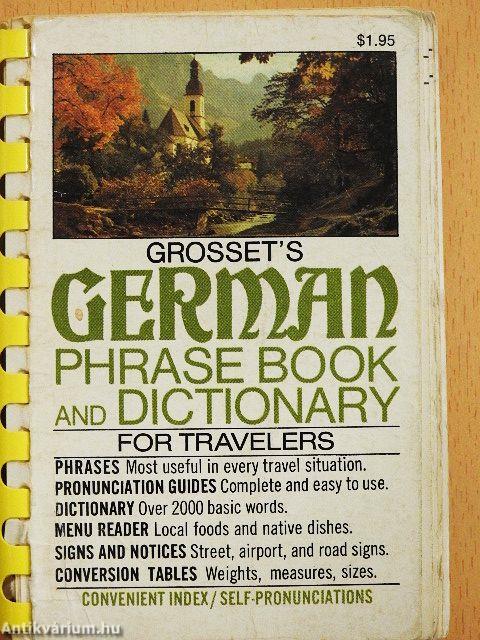 German Phrase Book and Dictionary for travelers