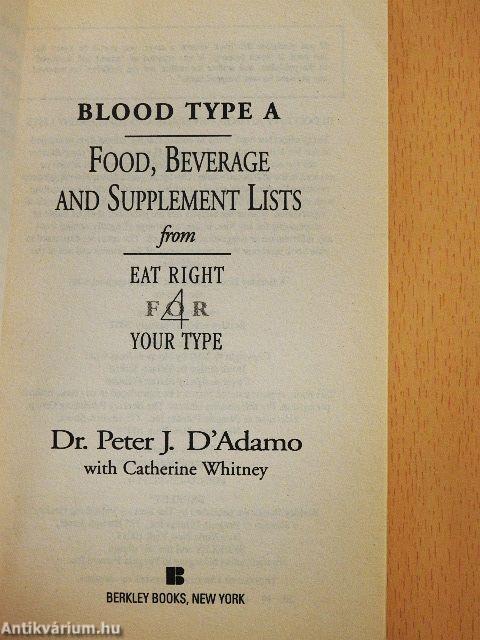 Blood Type A