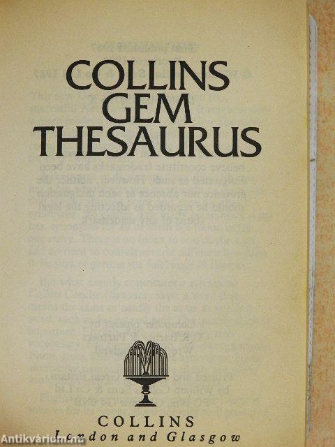 Collins Gem Thesaurus