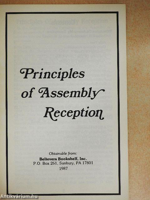 Principles of Assembly Reception