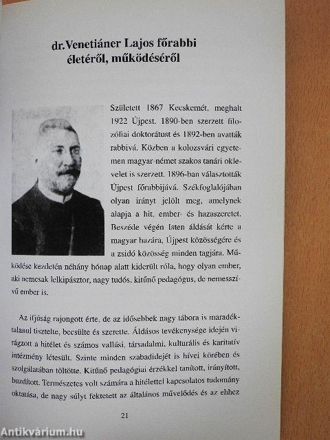 Az Újpesti Zsidó Hitközség történetéről