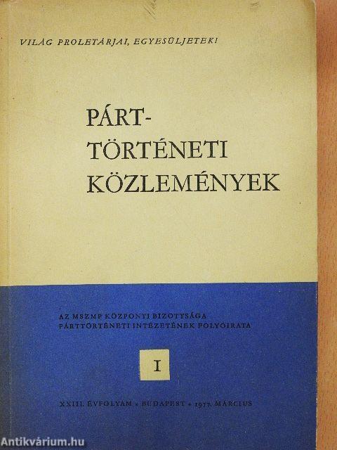 Párttörténeti Közlemények 1977. március
