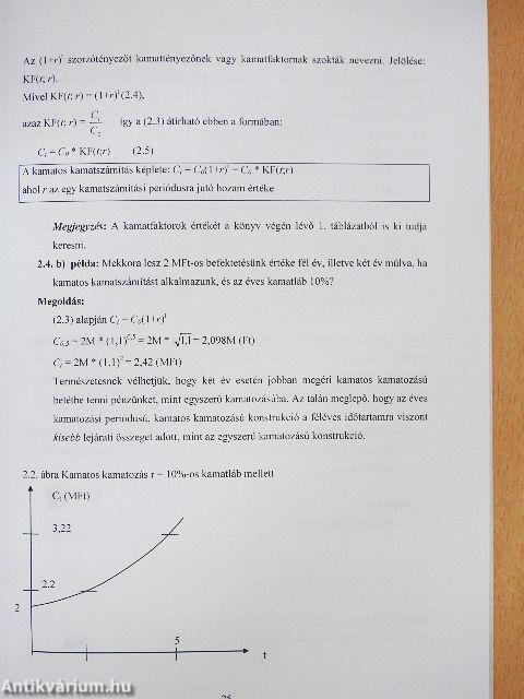 Bevezetés a pénzügyi és vállalati pénzügyi számításokba
