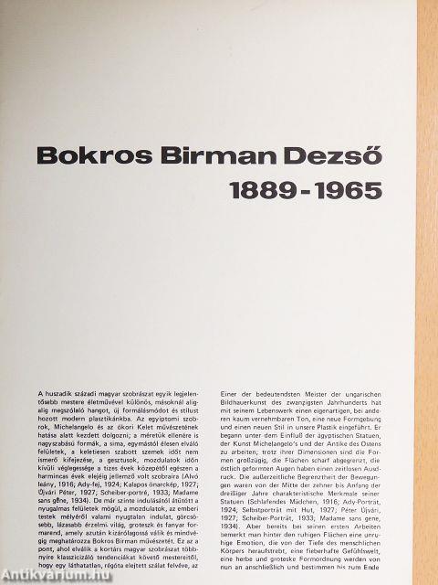 Bokros Birman Dezső 1889-1965