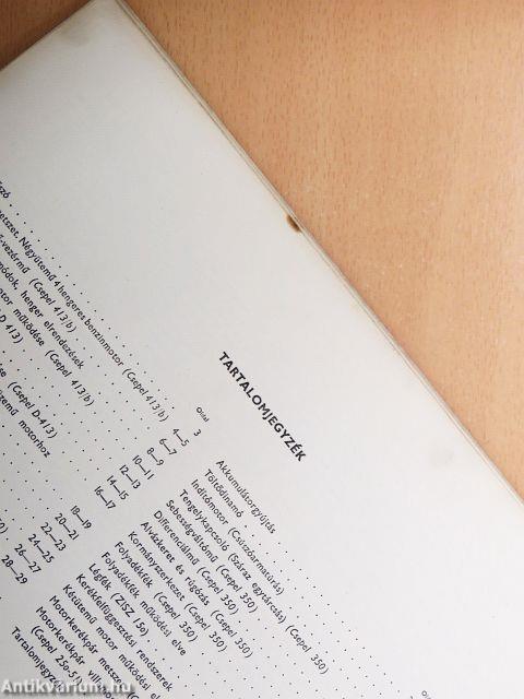 A gépkocsi szerkezete