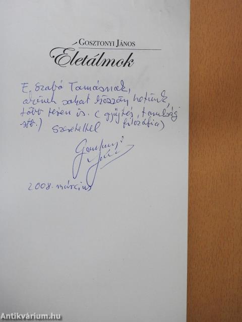 Életálmok (dedikált példány)