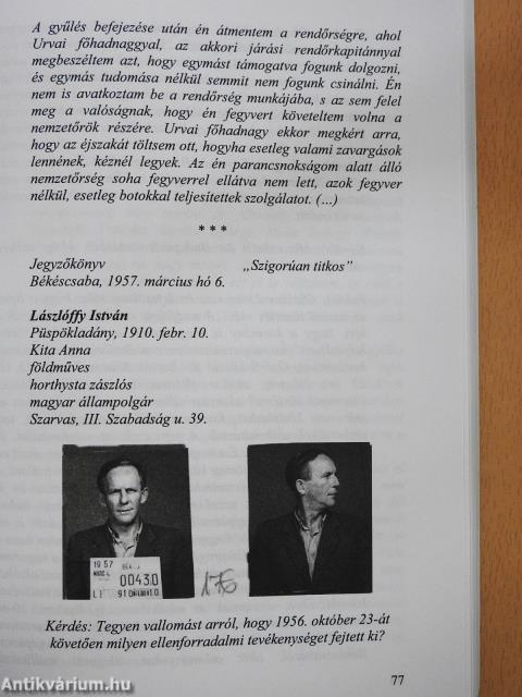 Forradalom és megtorlás Szarvason (dedikált példány)