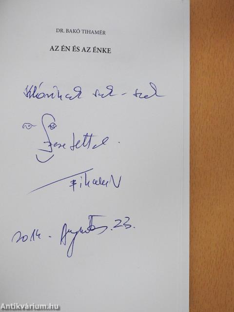 Az én és az énke (dedikált példány)