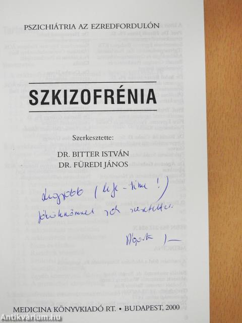 Szkizofrénia (dedikált példány)