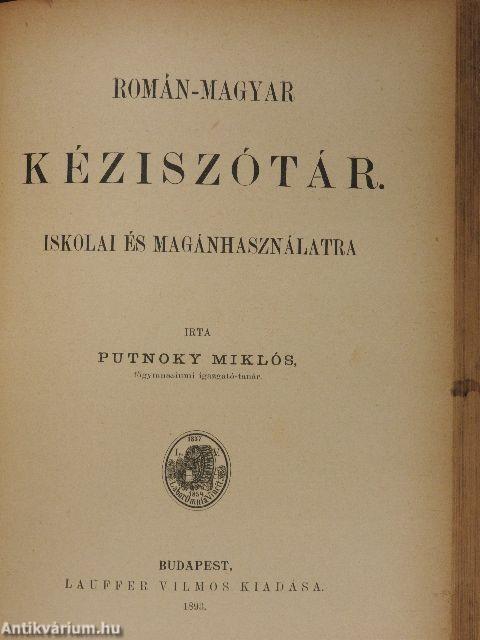 Magyar-román kéziszótár/Román-magyar kéziszótár