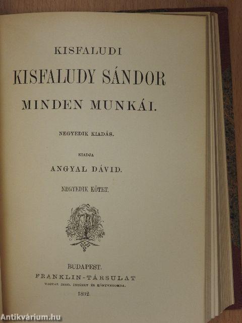 Kisfaludi Kisfaludy Sándor minden munkái I-VI. (töredék)