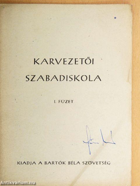 Karvezetői szabadiskola I-V. füzet