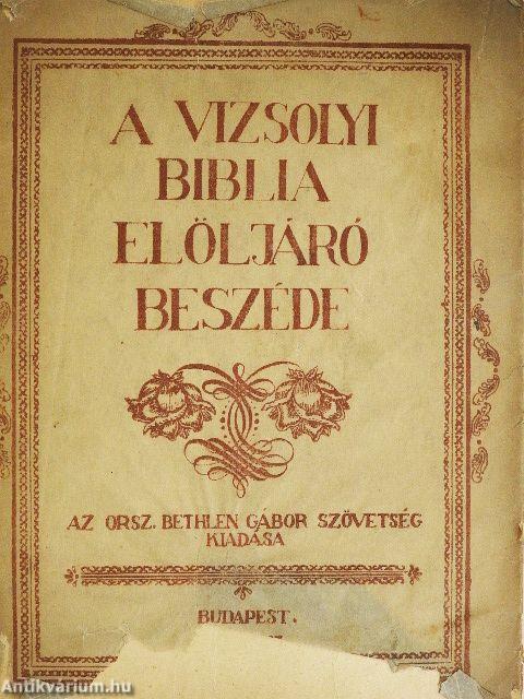 A Vizsolyi Biblia előljáró beszéde