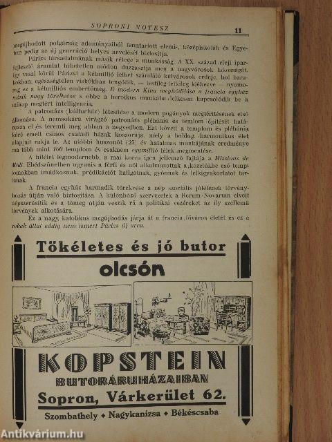 Soproni Notesz 1933/1-17.