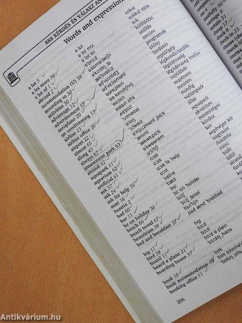888 kérdés és válasz angol nyelvből