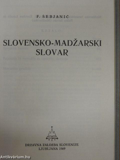 Slovensko-Madzarski Slovar
