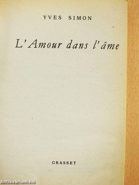 L'Amour dans l'ame