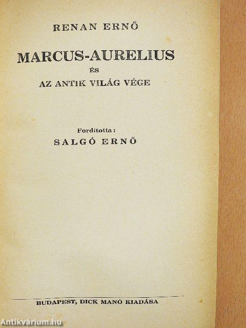 Marcus-Aurelius és az antik világ vége