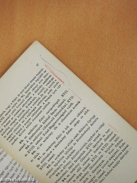 Kalauz az orsz. magyar Iparművészeti Muzeum gyüjteményében