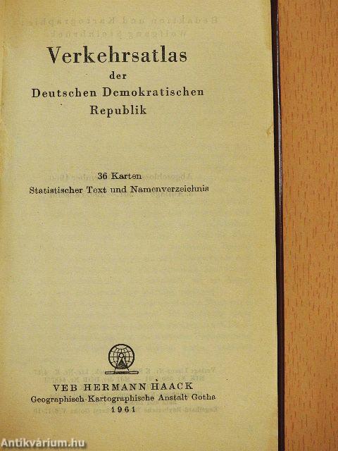Verkehrsatlas der Deutschen Demokratischen Republik